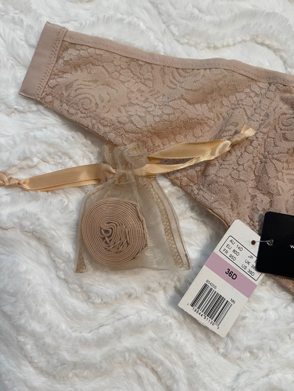 NWT Wacoal Strapless Lace Underwire Bra #854205 - Picture 8 of 14